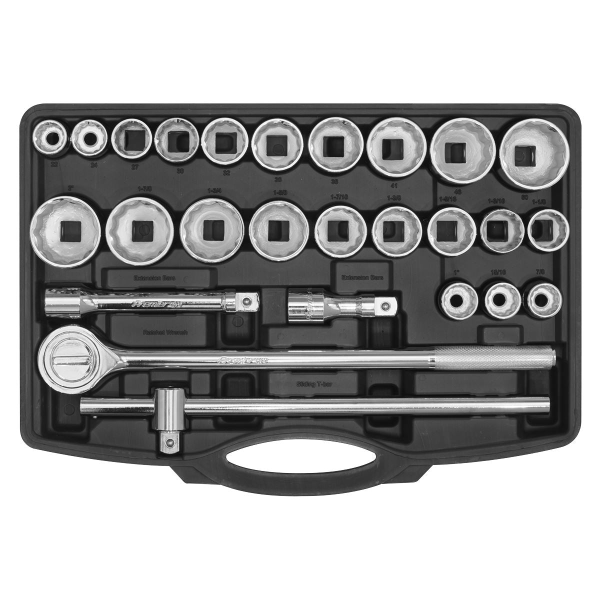 Sealey AK2582 Socket Set 26pc 3/4"Sq Drive 12-point WallDrive®