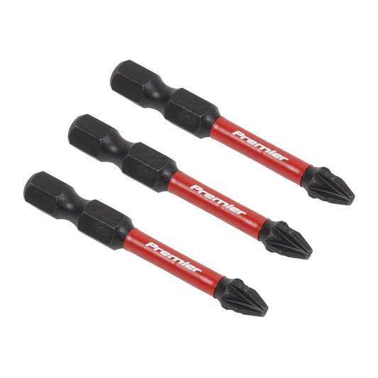 Sealey AK8233 Pozi #2 Impact Power Tool Bits 50mm - 3pc