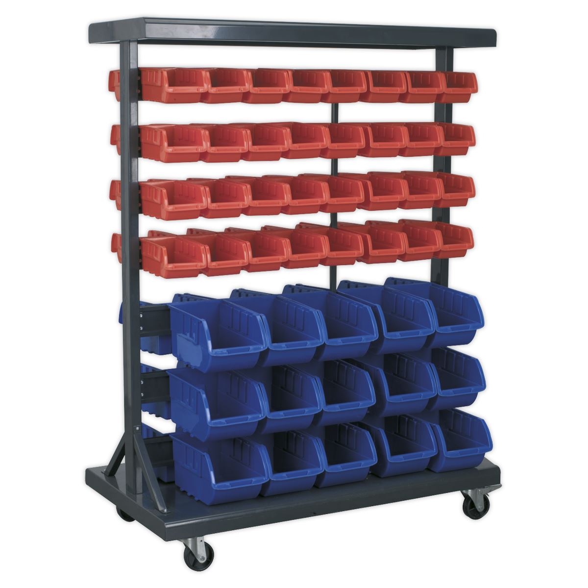 Sealey TPS94 Mobile Bin Storage System with 94 Bins