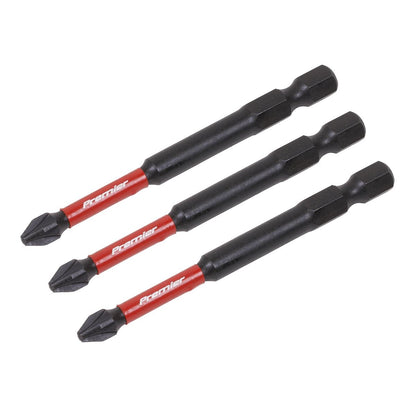 Sealey AK8258 Pozi #2 Impact Power Tool Bits 75mm - 3pc