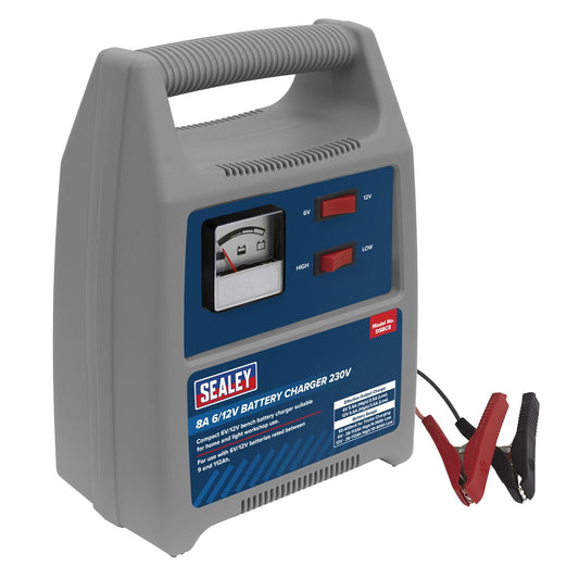 Sealey DSBC8 Battery Charger 8A 6/12V 230V