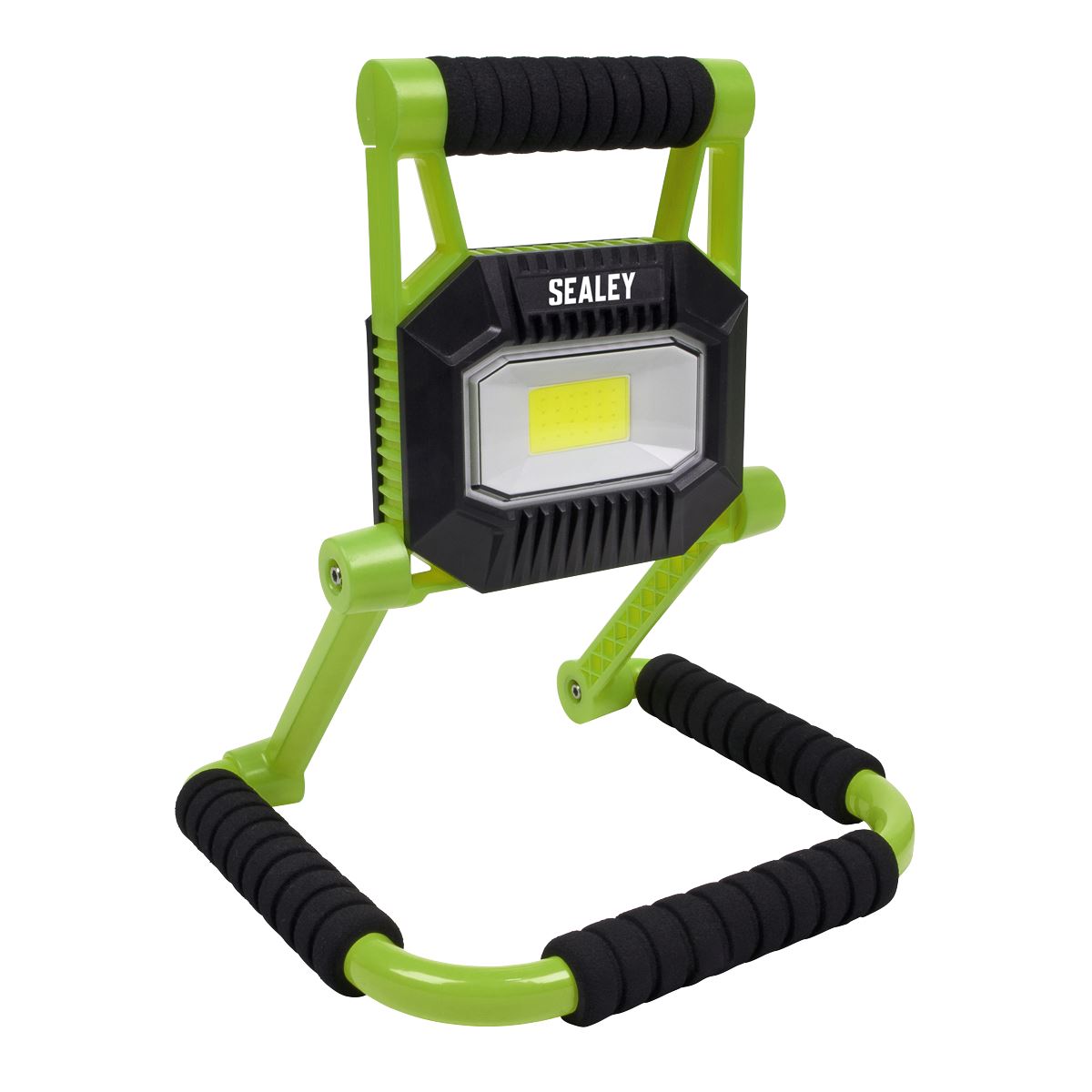 Sealey LEDFL10W Rechargeable Portable Fold Flat Floodlight 10W COB LED Lithium-ion