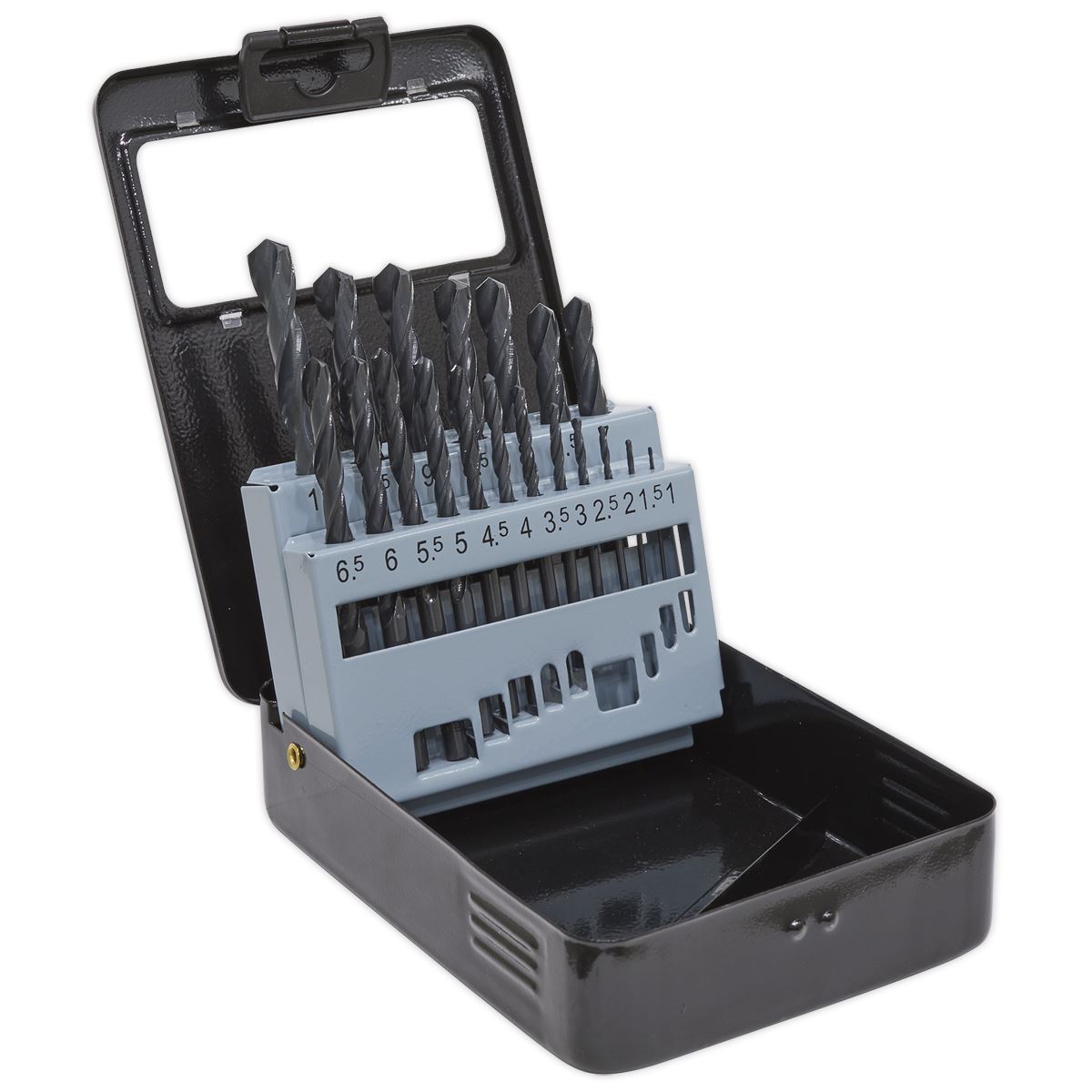 Sealey DBS19RF HSS Roll Forged Drill Bit Set 19pc Ø1-10mm