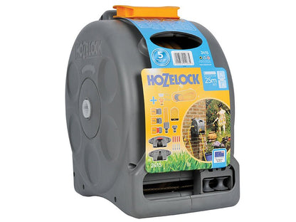 Hozelock TB - HOZ2415 Hozelock 2415 25m 2 - in - 1 Compact Hose Reel + 25m of Starter Hose