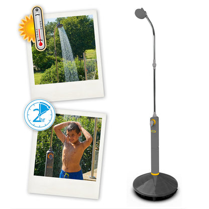 Hozelock Outdoor Portable Solar Powered Shower With 8L Tank 100 - 100 - 213