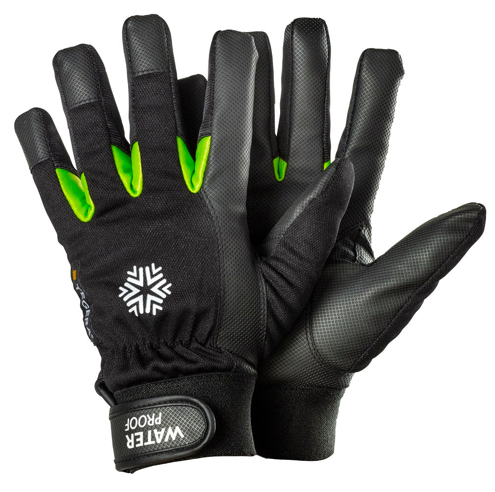 Ejendals Tegera Black Winter Lined Synthetic Leather Waterproof Gloves 517