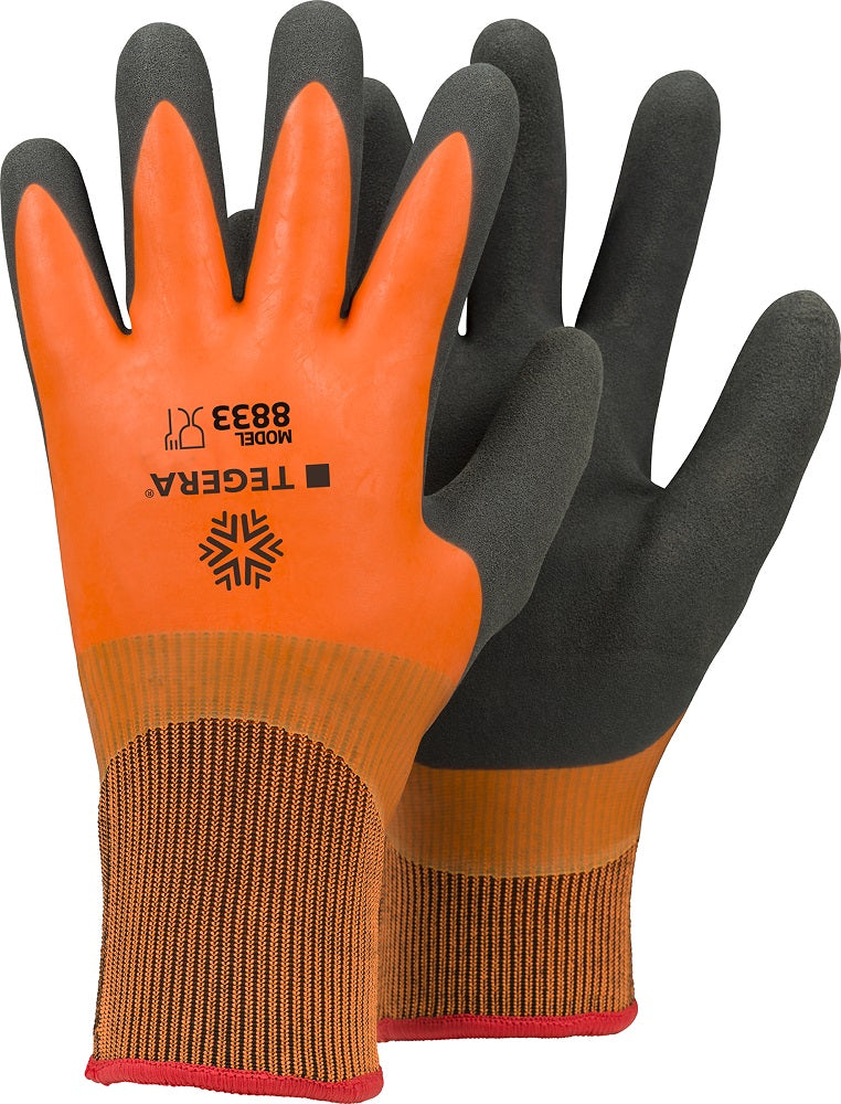 Ejendals Tegera Winter Lined Latex Coated Heat Waterproof Work Gloves 8833