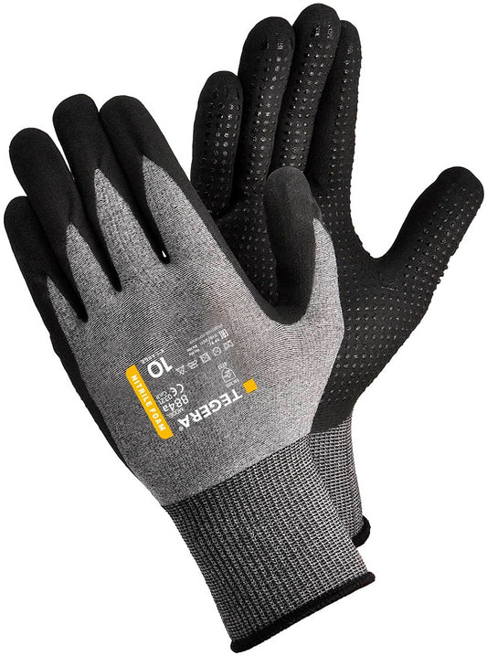 Tegera 884A Nitrile Foam Gloves Dot Grip Palm