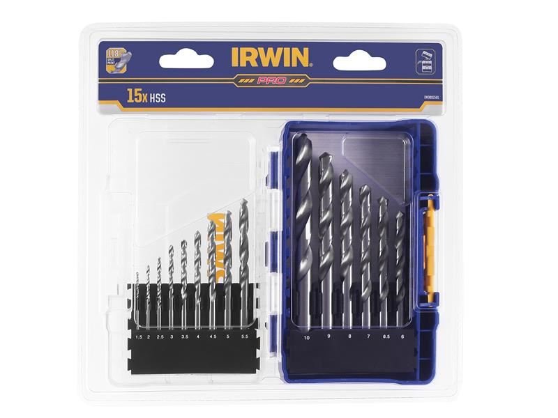 Irwin Hss Pro Drill Bit Set 15 Piece - IW3031501