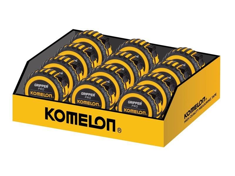 Komelon Gripper Tape 5m/16ft Width 19mm Display Of 12