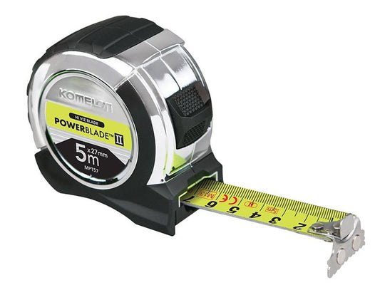 Komelon TB - KOMMPT516M Komelon Powerblade Ii Pocket Tape 5m Width 27mm Metric Only