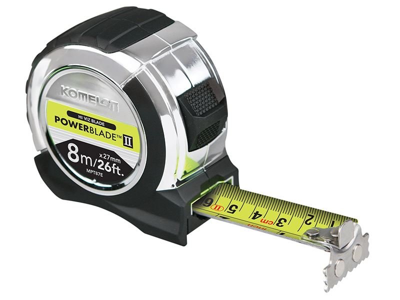 Komelon TB - KOMMPT826E Komelon Powerblade Ii Pocket Tape 8m/26ft Width 27mm