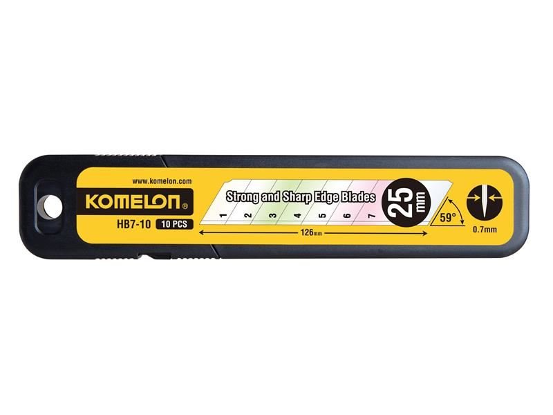 Komelon Snap - Off Blades 25mm Pack 10