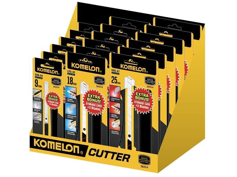 Komelon Snap - Off Knife Cdu 18 Piece