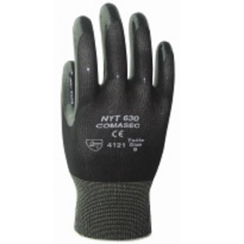 Marigold NYT630 Black Nitrile Coated Work Gloves