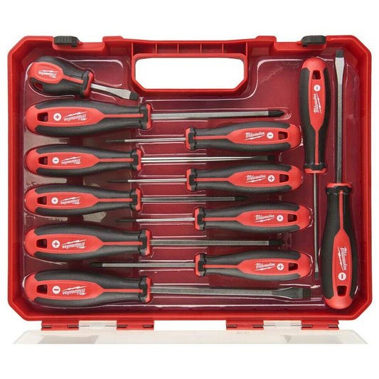 Milwaukee 12 Piece Tri - Lobe Screwdriver Set 4932472003