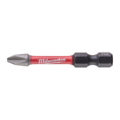 Milwaukee 10 Piece ShockWave Impact Duty PH2 x 50mm Screwdriving Bit Set