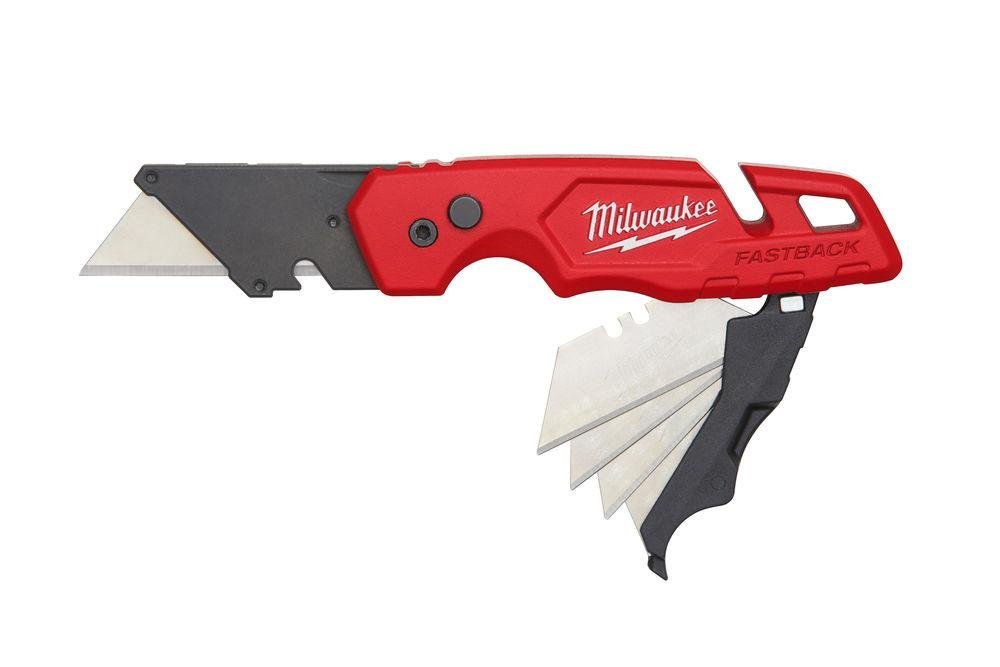 Milwaukee 4932471358 FASTBACK Flip Folding Utility Knife with Blade Storage