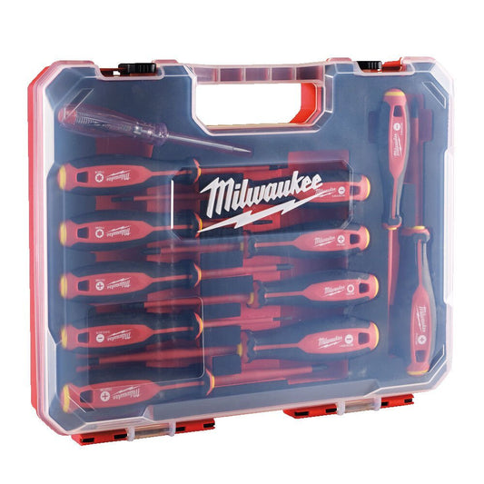 Milwaukee 4932479095 Tri - Lobe VDE Screwdriver Set 12 Piece