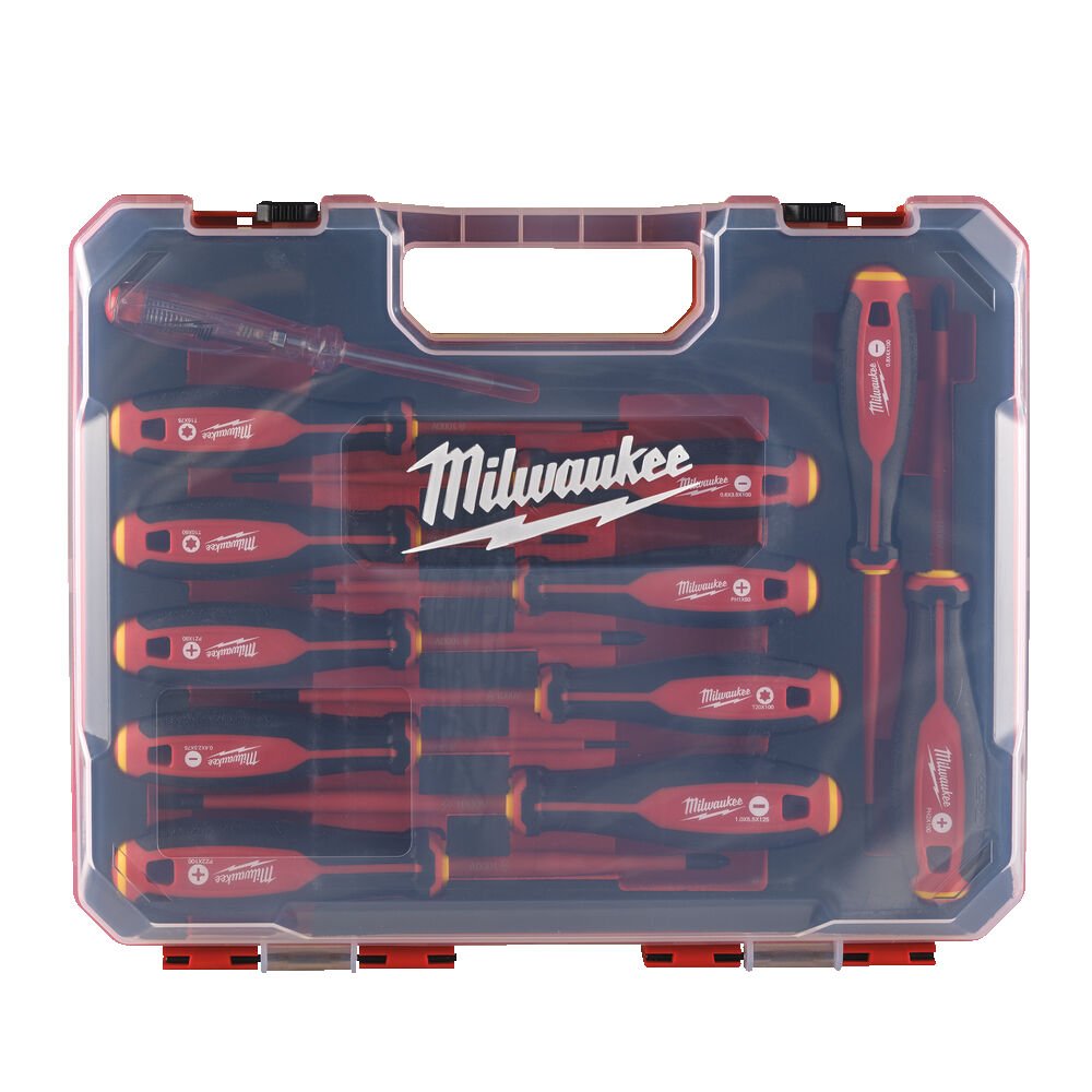 Milwaukee 4932479095 Tri - Lobe VDE Screwdriver Set 12 Piece