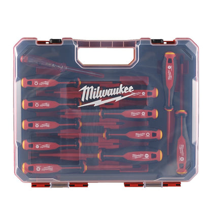 Milwaukee 4932479095 Tri - Lobe VDE Screwdriver Set 12 Piece