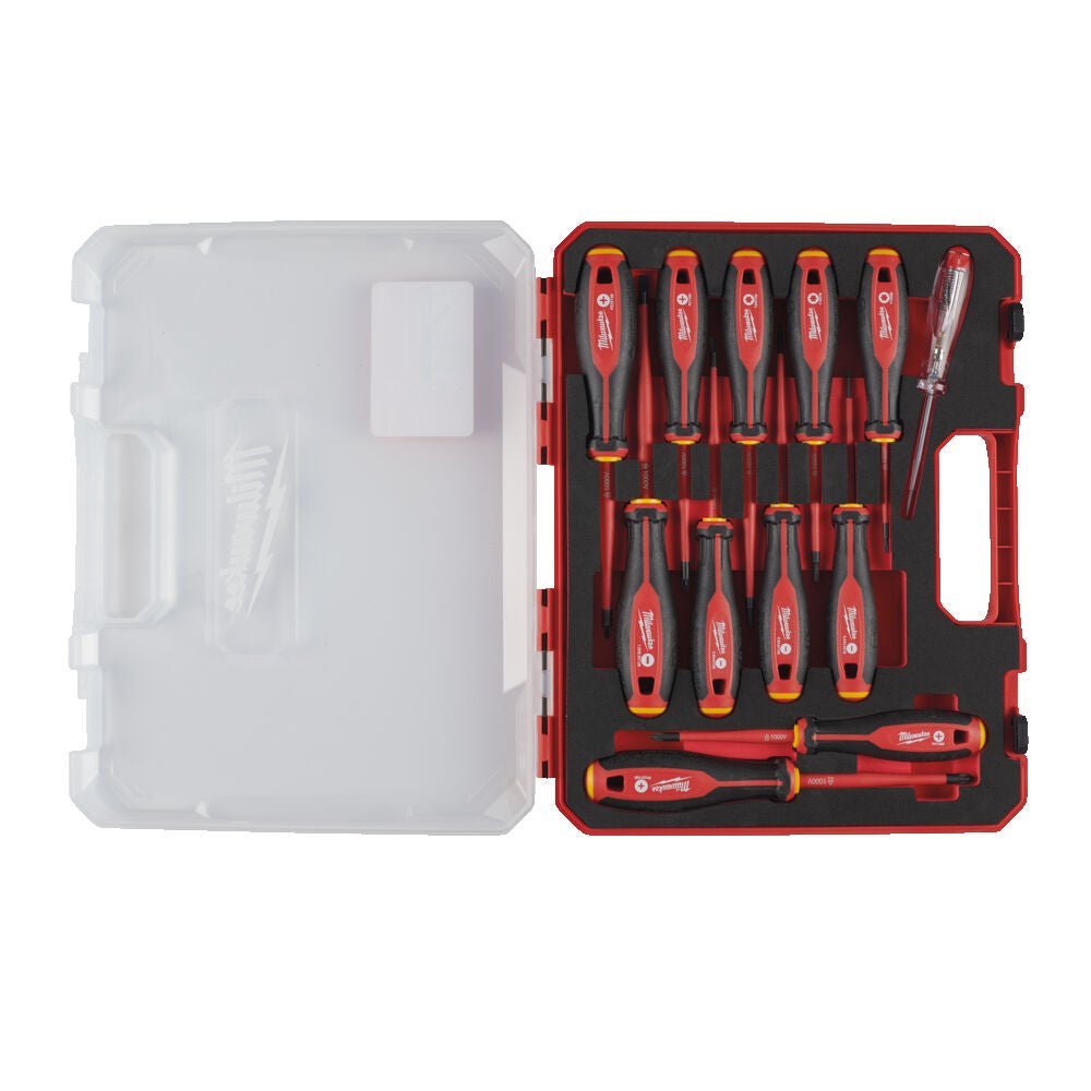 Milwaukee 4932479095 Tri - Lobe VDE Screwdriver Set 12 Piece