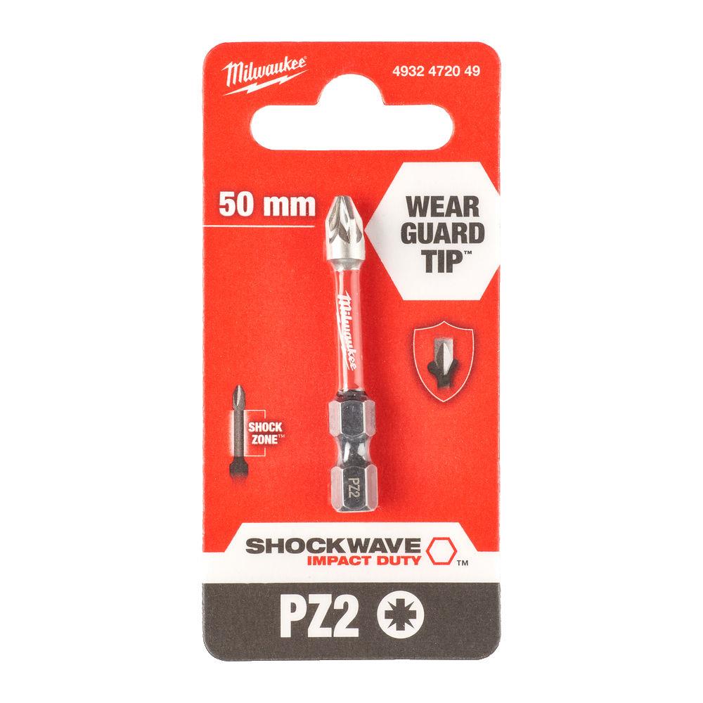 Milwaukee ShockWave Impact Duty PZ2 x 50mm Screwdriving Bit