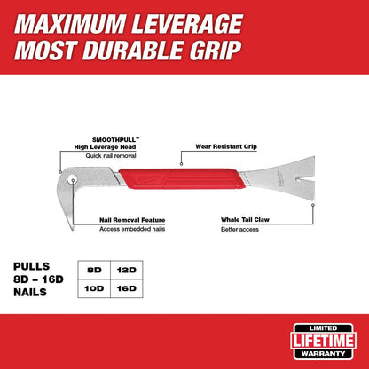 Milwaukee Trim Puller Pry Bar 10in 254mm 4932478252