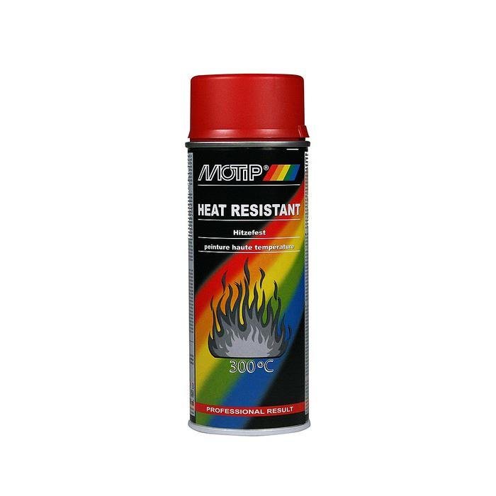 Motip Red High Temperature Spray Paint Up To 300 Degrees 400ml