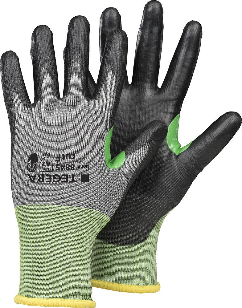 Pack 6 Pairs Ejendals Tegera Ultra Thin 18gg Cut Proof F PU Coated Work Gloves 8845