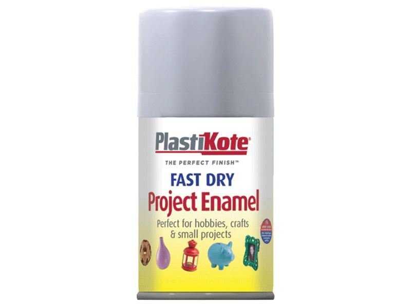 Plastikote Fast Dry Enamel Aerosol Aluminium 100ml