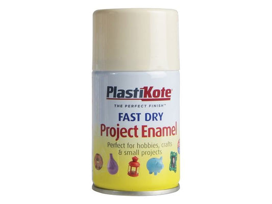 Plastikote Fast Dry Enamel Aerosol Crème De La Crème 100ml