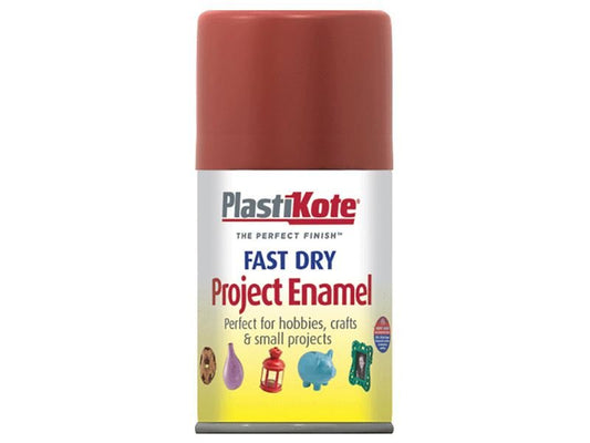 Plastikote Fast Dry Enamel Aerosol Nut Brown 100ml