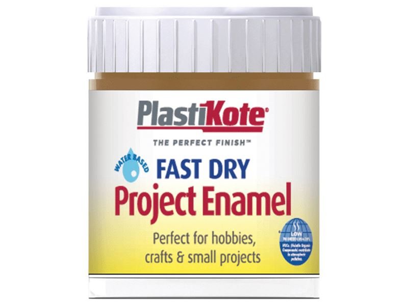 Plastikote Fast Dry Enamel Paint B17 Bottle Nut Brown 59ml