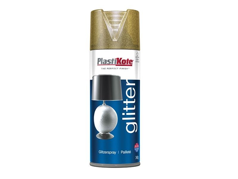 Plastikote Glitter Effect Spray Gold 400ml