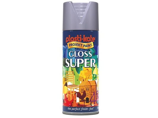 Plastikote Gloss Super Spray Aluminium 400ml