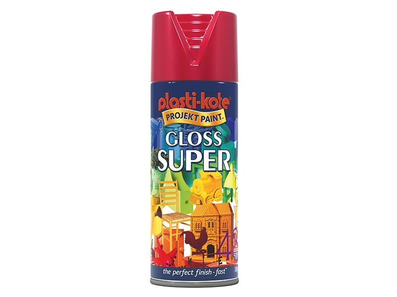 Plastikote TB - PKT1120 Plastikote Gloss Super Spray Bright Red 400ml