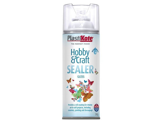 Plastikote Hobby & Craft Sealer Spray Clear Gloss 400ml