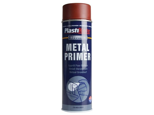 Plastikote Industrial Primer Spray Red Oxide 500ml