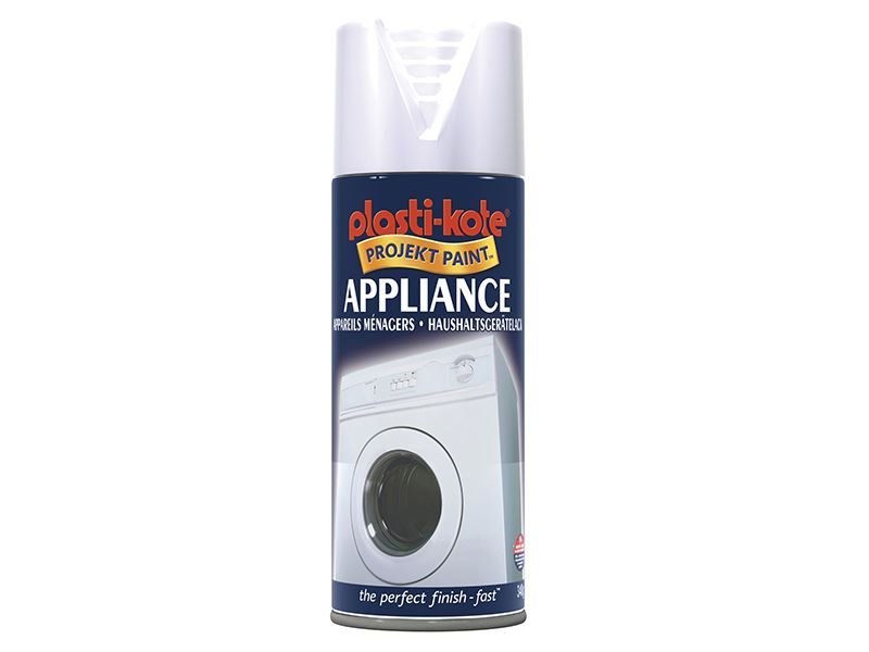 Plastikote Twist & Spray Appliance Enamel Gloss White 400ml