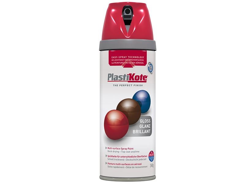 Plastikote Twist & Spray Gloss Bright Red 400ml