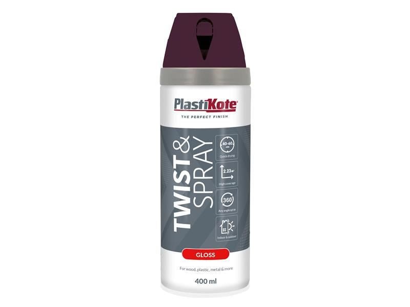 Plastikote Twist & Spray Gloss Purple Violet 400ml