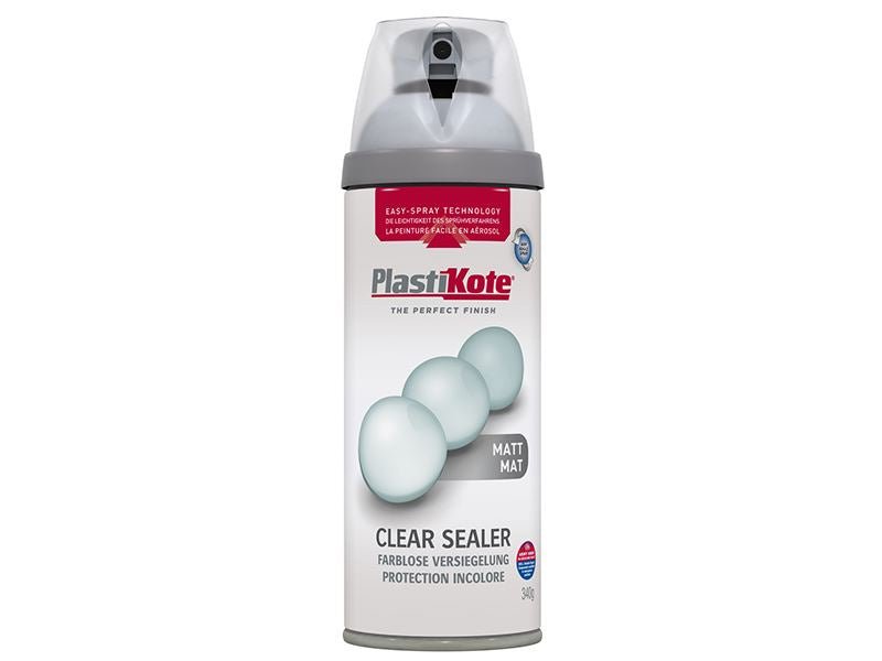 Plastikote Twist & Spray Matt Clear Sealer 400ml