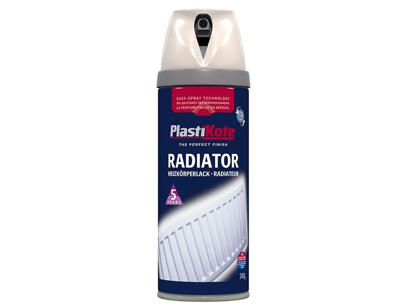 Plastikote Twist & Spray Radiator Magnolia 400ml