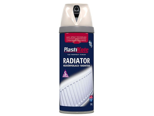 Plastikote Twist & Spray Radiator Magnolia 400ml