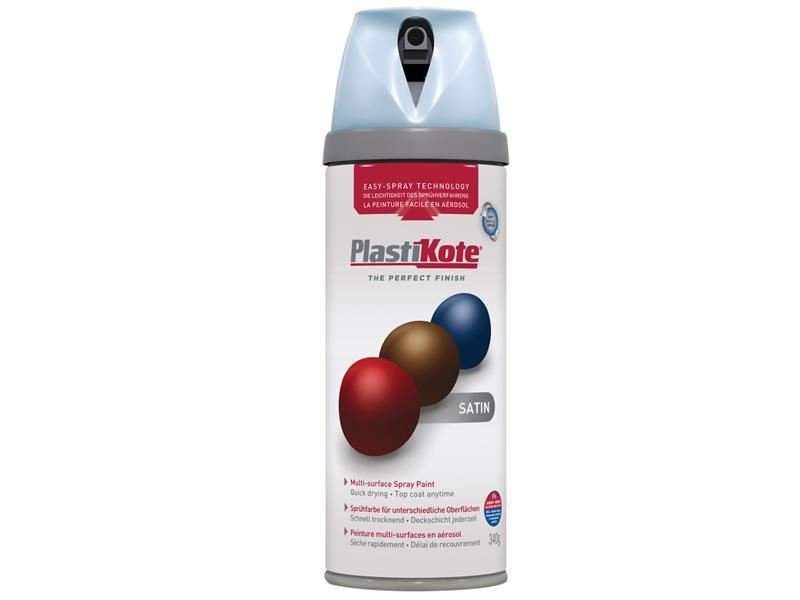 Plastikote Twist & Spray Satin Baby Blue 400ml