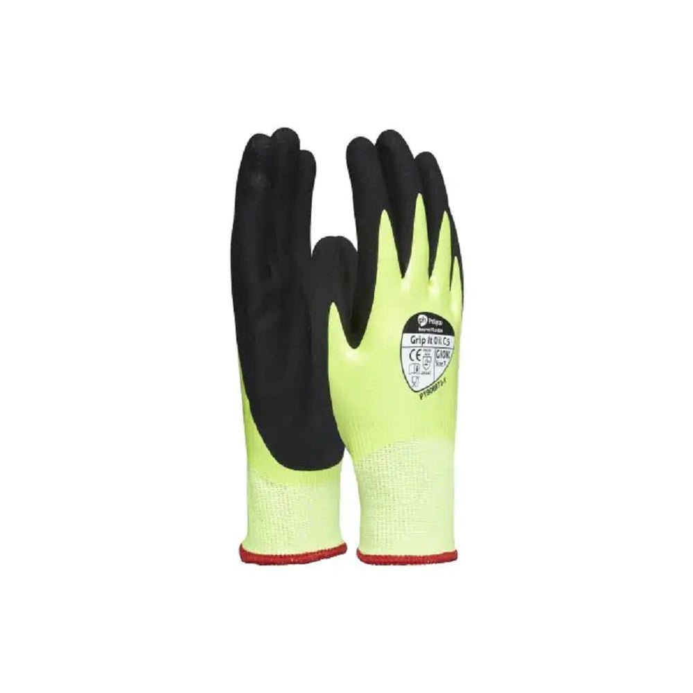 Polyco Grip It Oil C5 Dual Nitrile Coated Cut Resistance Work Gloves