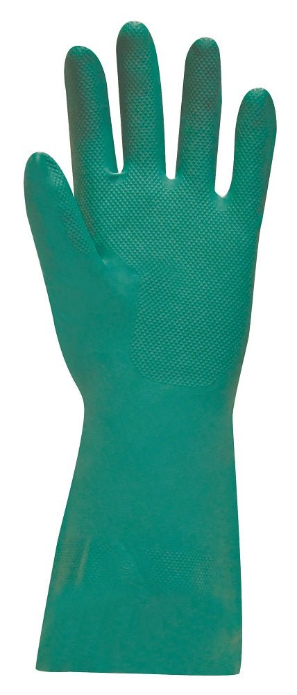 Polyco Nitri Tech III Green Flock Lined Nitrile Gloves