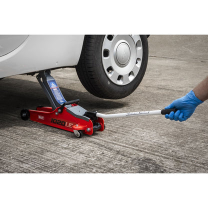 Sealey 1020LE Low Profile Short Chassis Trolley Jack 2 Tonne - Red