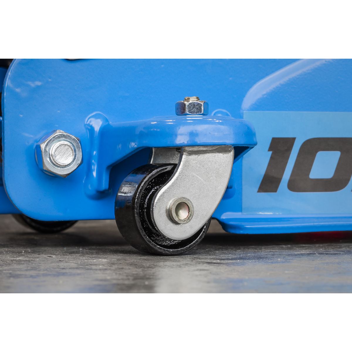 Sealey 1020LEB Low Profile Short Chassis Trolley Jack 2 Tonne - Blue